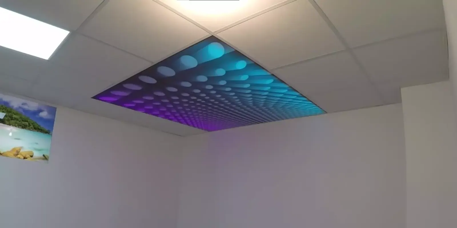 3D натяжной потолок для офиса — Серпухов, Физкультурная, 18, фото 1